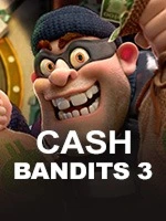 Cash Bandits 3 slot featuring a sneaky thief character